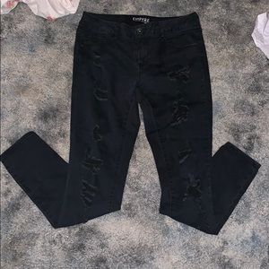 Ripped black jeans